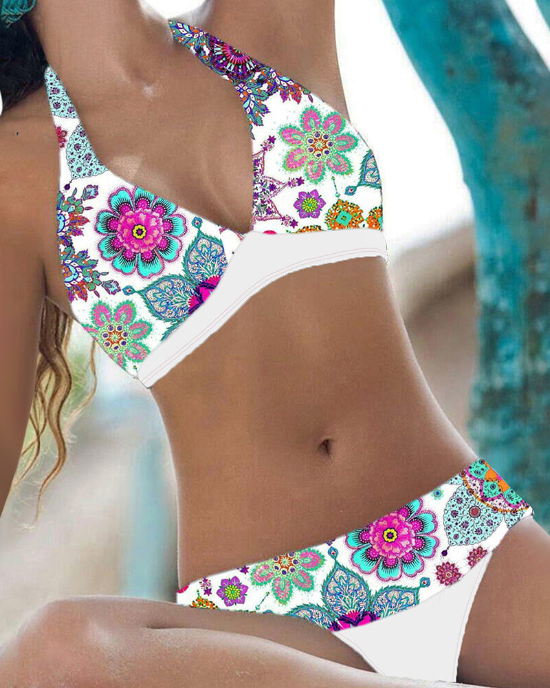 MW | Bikini-Set mit Blumenmuster