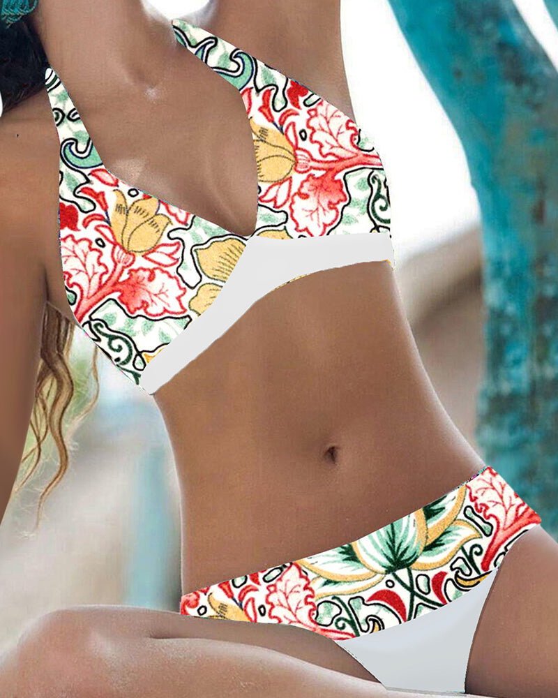 MW | Bikini-Set mit Blumenmuster