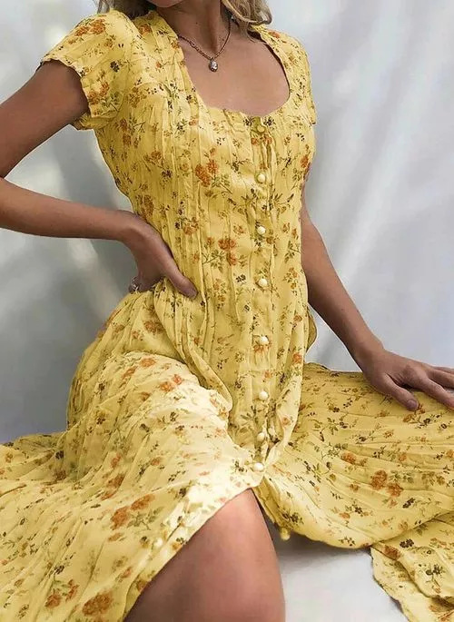 MW | Elegantes und farbenfrohes Sommerkleid