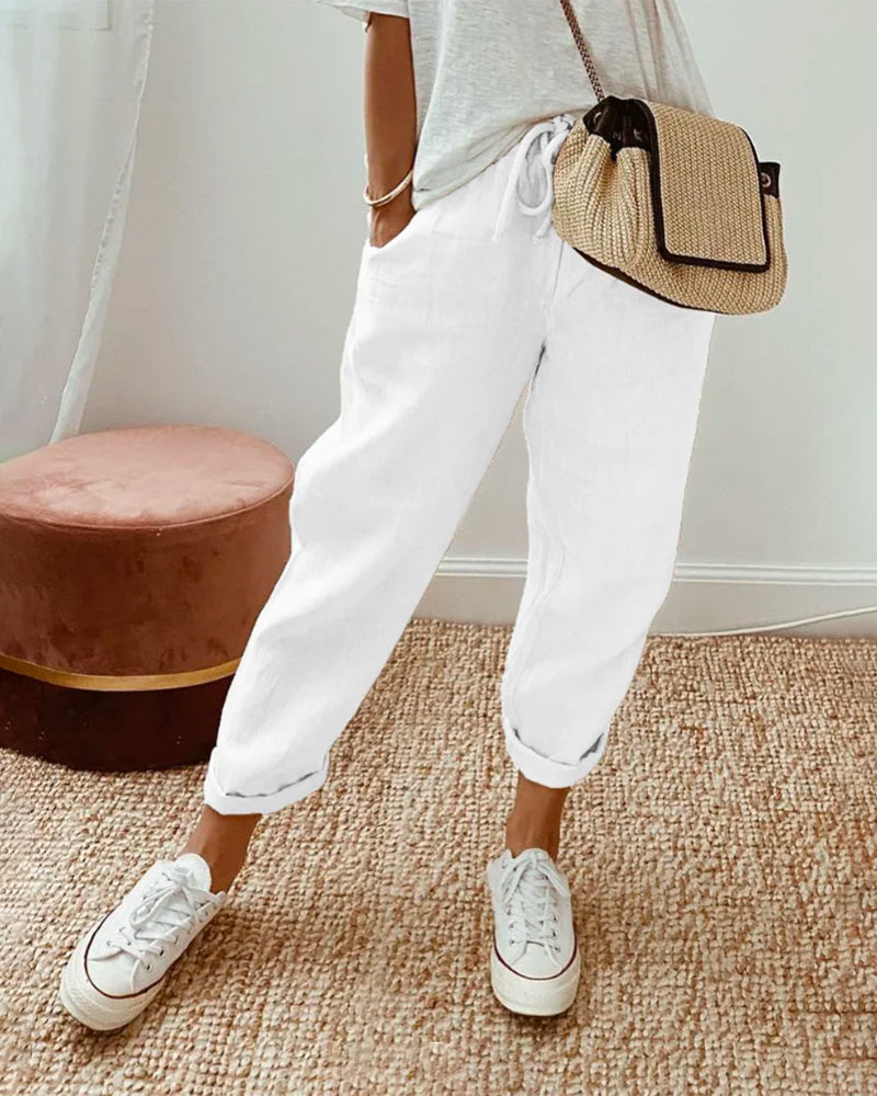 MW | Aufgerollte String Pants