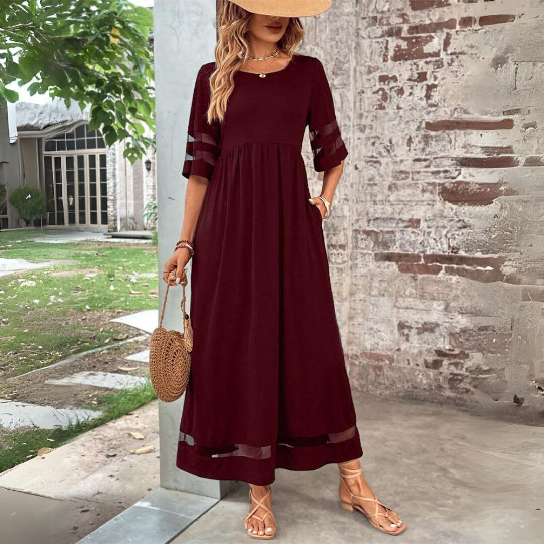 MW | Schiere Eleganz Maxikleid