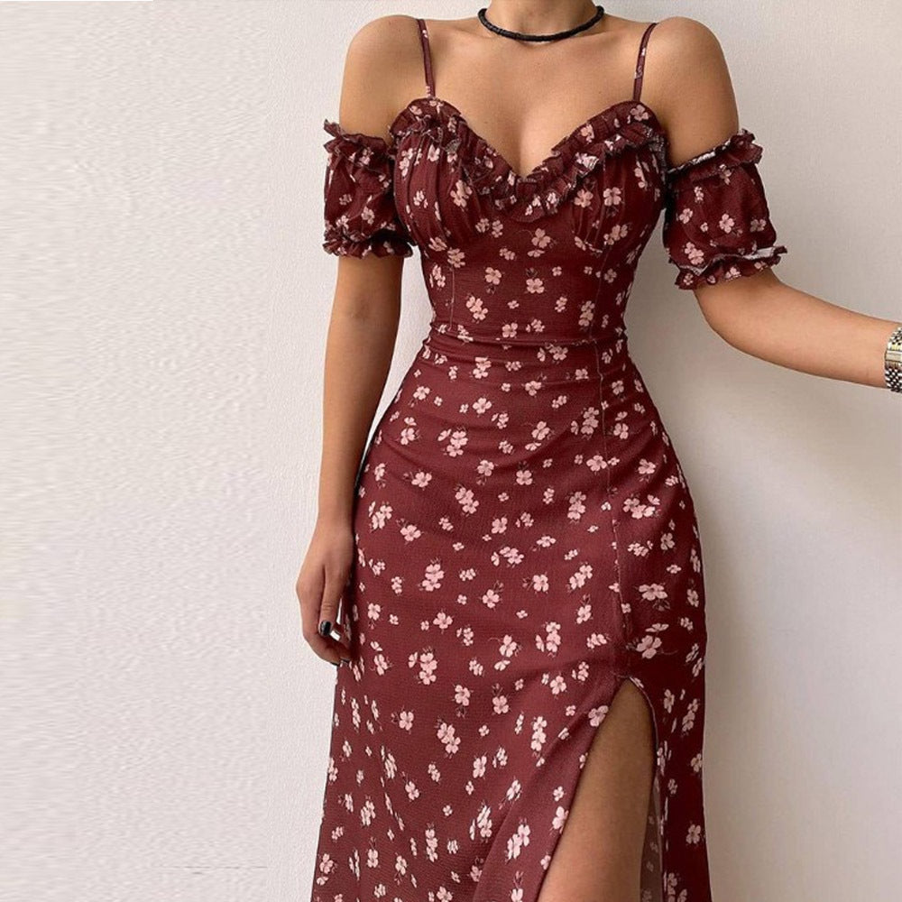MW | V-Ausschnitt-Cocktailkleid