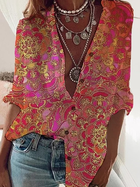 MW | Stilvolle und elegante Bluse mit Knopfleiste