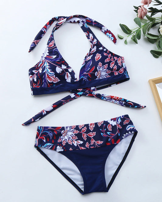 MW | Bikini-Set mit Blumenmuster