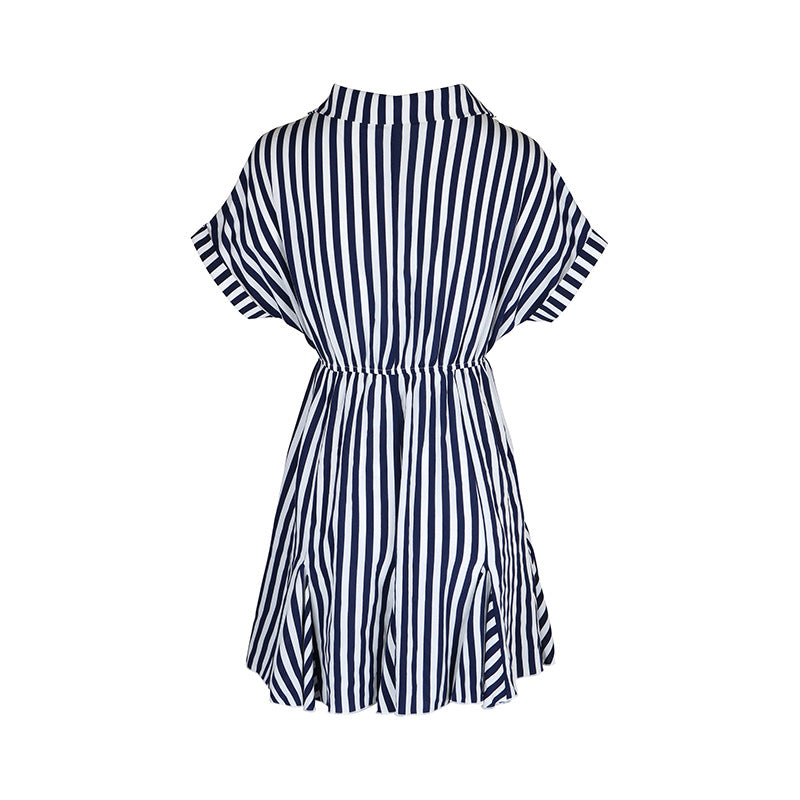 MW | Kurzes Kleid mit Streifen