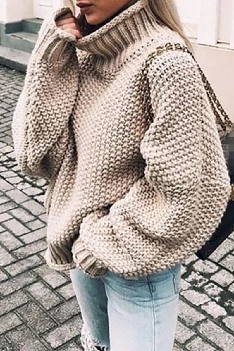 MW | Gemütlicher Turtle-neck pullover in Übergröße