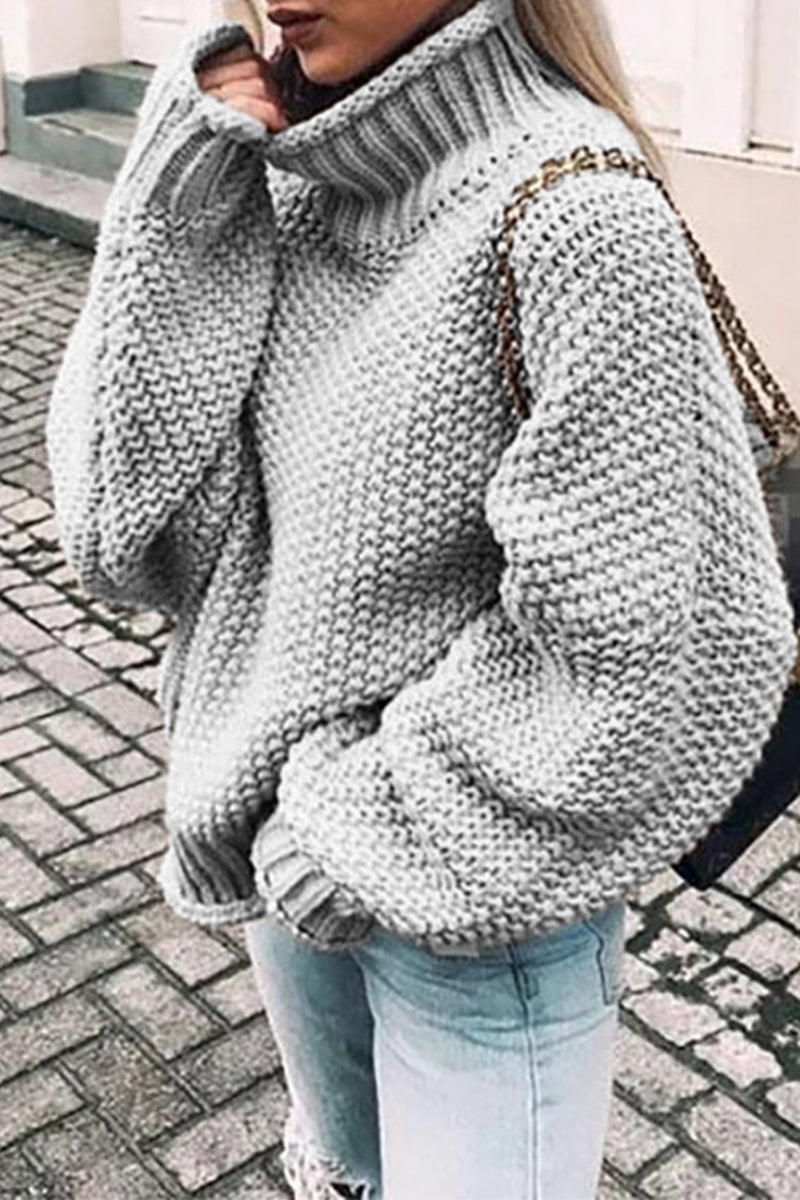 MW | Gemütlicher Turtle-neck pullover in Übergröße