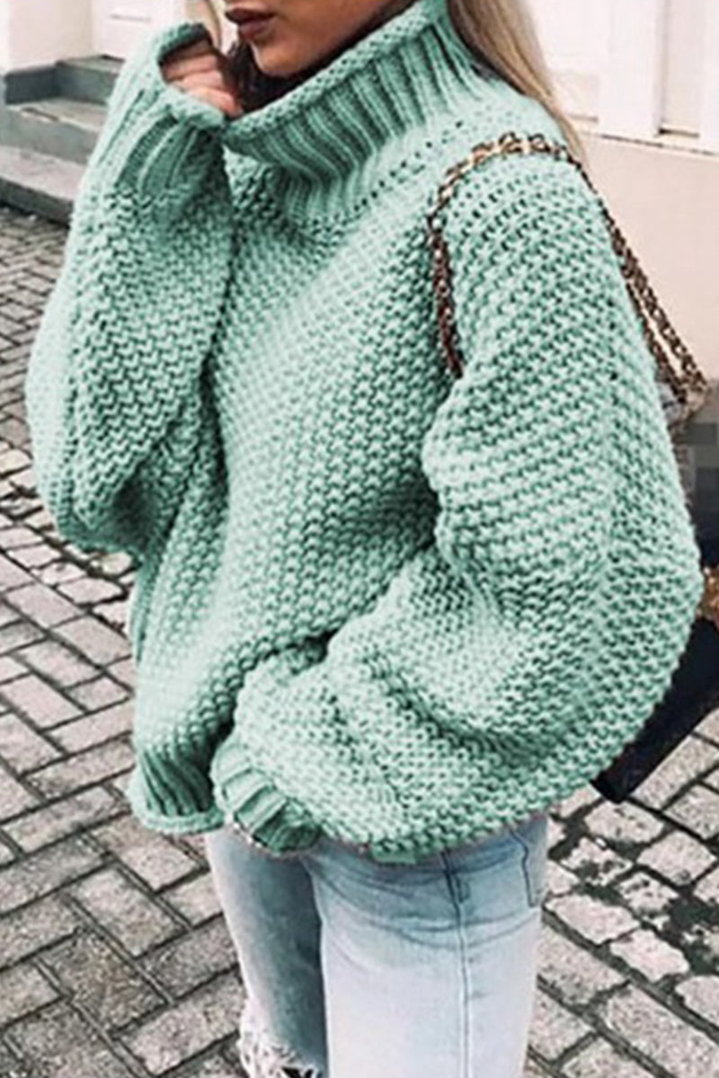 MW | Gemütlicher Turtle-neck pullover in Übergröße