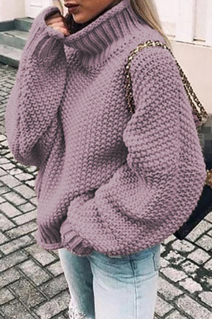 MW | Gemütlicher Turtle-neck pullover in Übergröße