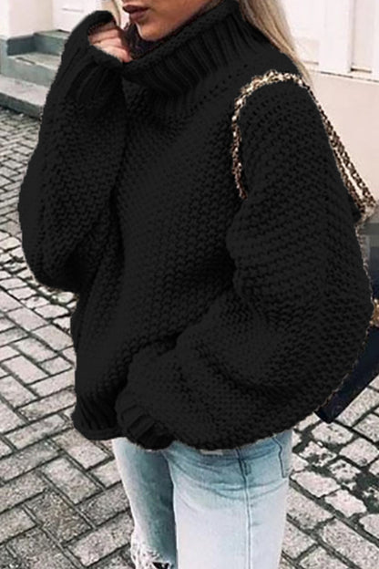 MW | Gemütlicher Turtle-neck pullover in Übergröße