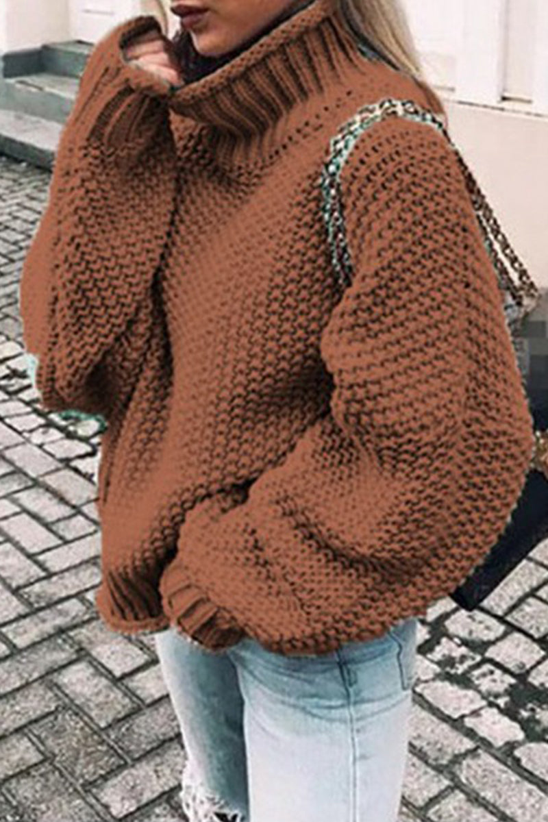 MW | Gemütlicher Turtle-neck pullover in Übergröße