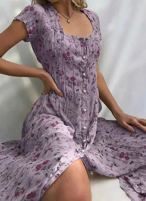 MW | Elegantes und farbenfrohes Sommerkleid