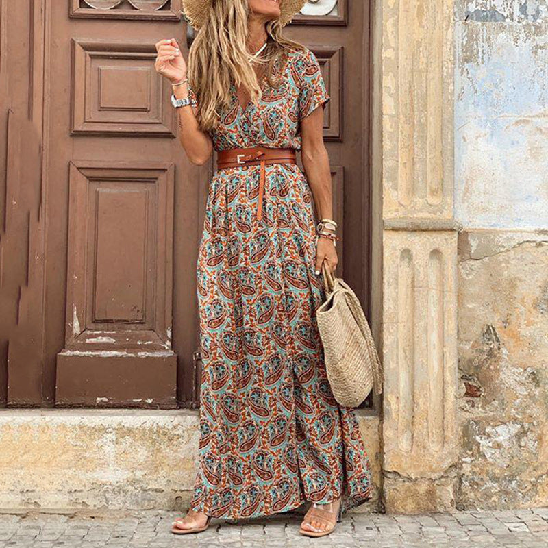 MW | Boho Maxikleid mit Schlitz