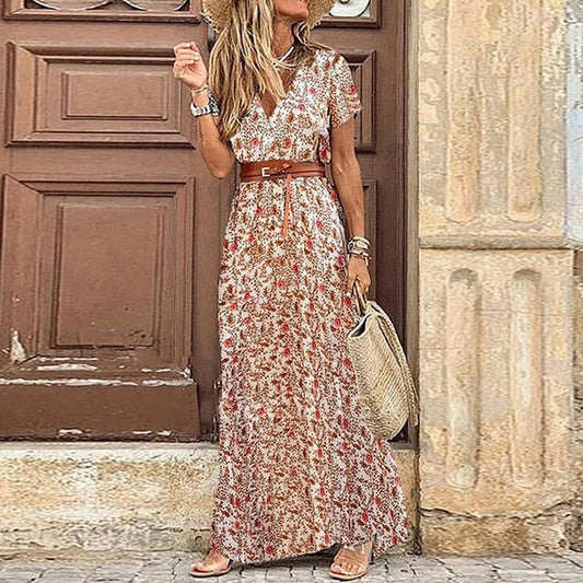 MW | Boho Maxikleid mit Schlitz