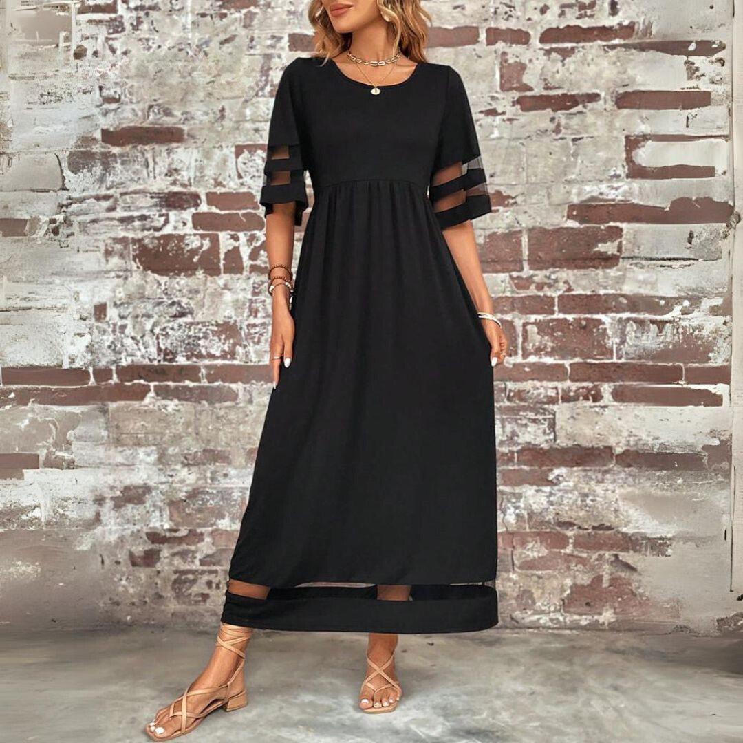 MW | Schiere Eleganz Maxikleid