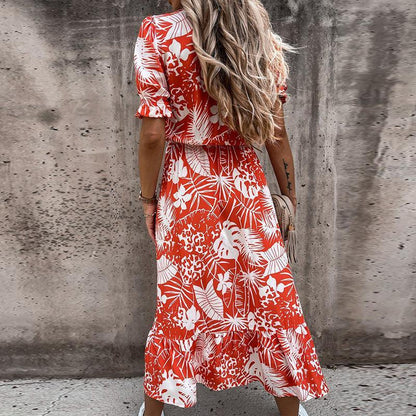 MW | Sommer Midi-Kleid für Frauen - leichtes, fließendes, ärmelloses Kleid