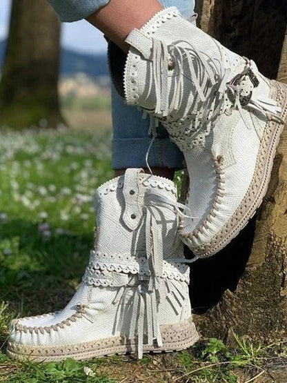 MW | Boho-Fransen-Westernstiefel