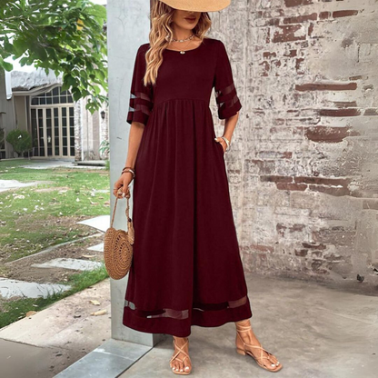 MW | Schiere Eleganz Maxikleid