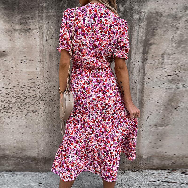 MW | Sommer Midi-Kleid für Frauen - leichtes, fließendes, ärmelloses Kleid