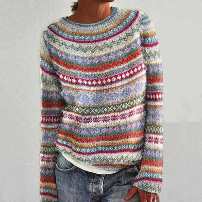 MW | Gemütlicher nordischer Fair-Isle-Pullover