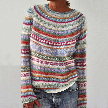 MW | Gemütlicher nordischer Fair-Isle-Pullover