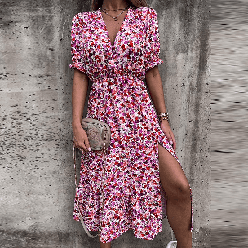 MW | Sommer Midi-Kleid für Frauen - leichtes, fließendes, ärmelloses Kleid
