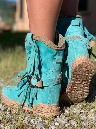 MW | Boho-Fransen-Westernstiefel