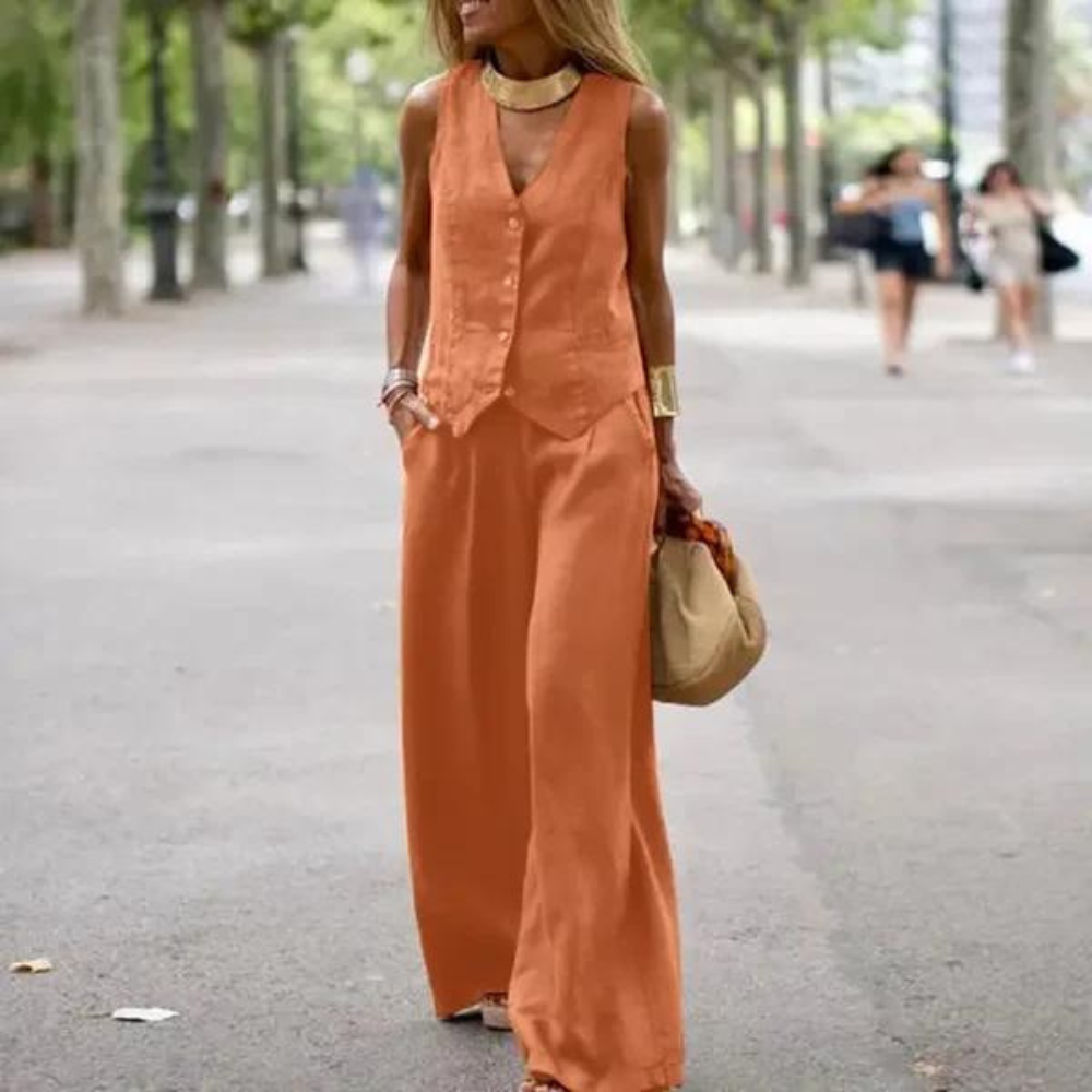 MW | Elegantes Set für Frauen - Top und Hose