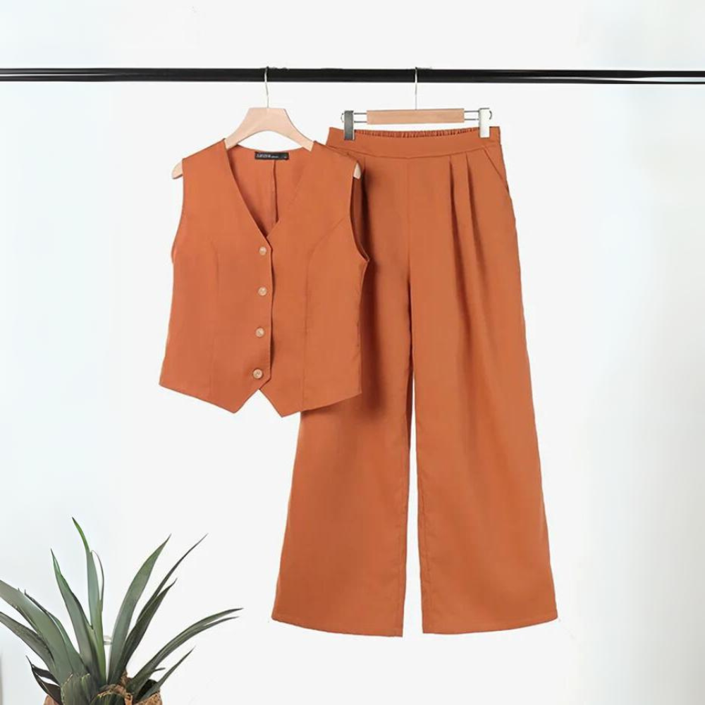 MW | Elegantes Set für Frauen - Top und Hose