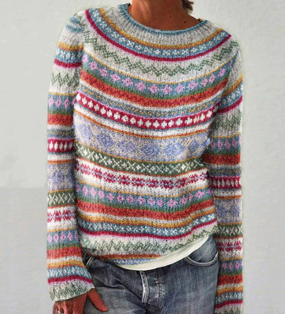 MW | Strickpullover mit Vintage-Muster