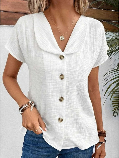 MW | Elegante & Stylische Button-Down Bluse mit Kragen