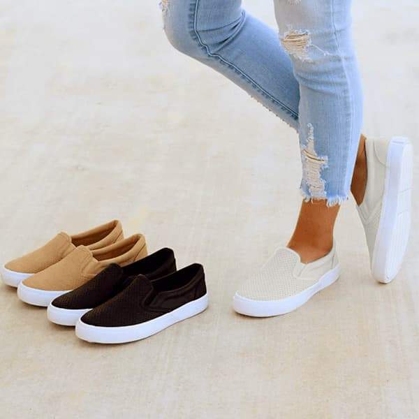 Slip On Running Flat Sneakers Oshnow