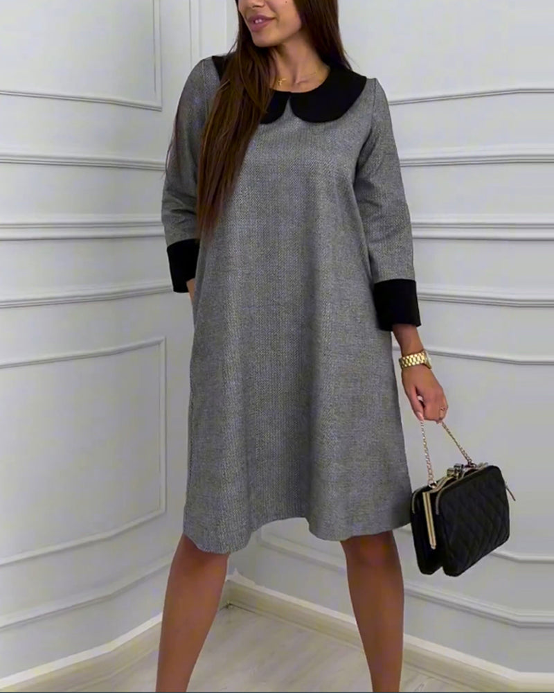 MW | Freizeitkleid mit Peter Pan Kragen