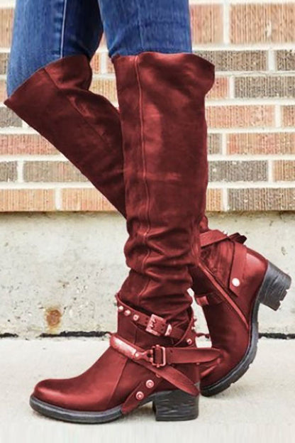 MW | Knöchelhohe Stiefel mit Schnalle