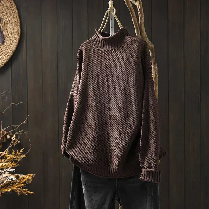 MW | Turtle-neck pullover aus Grobstrick