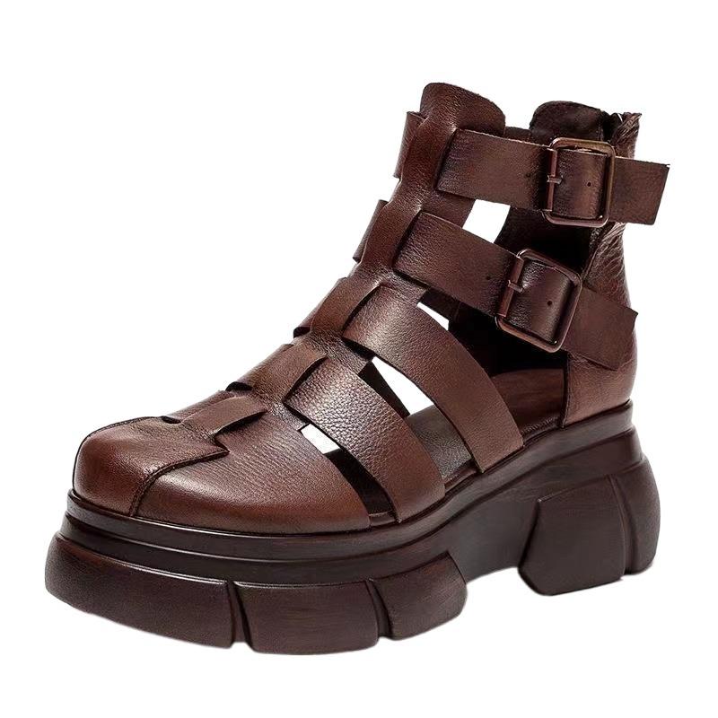 MW | Klobige Gladiatorensandalen mit mehreren Riemen