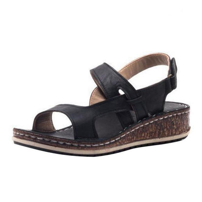 MW | Bequeme Keilsandalen mit verstellbaren Riemen