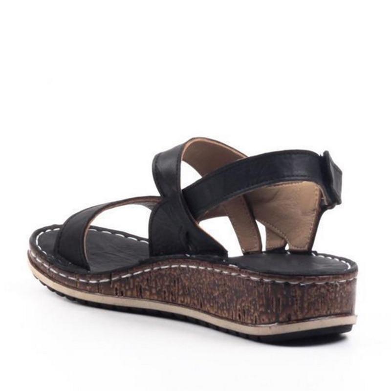 MW | Bequeme Keilsandalen mit verstellbaren Riemen