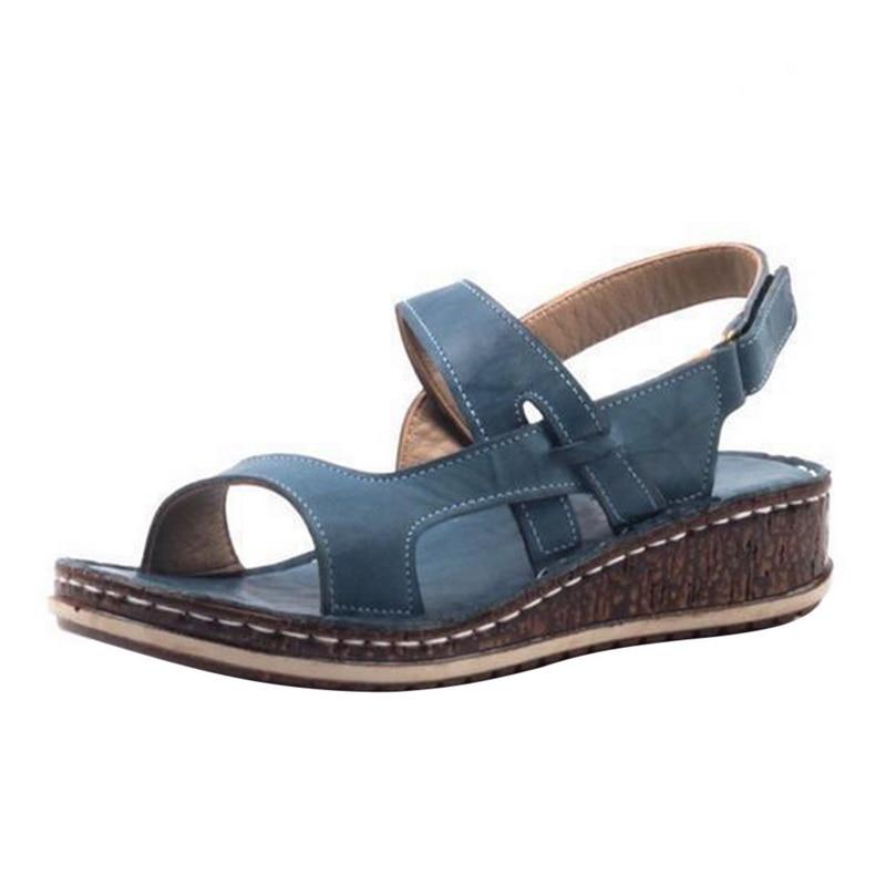 MW | Bequeme Keilsandalen mit verstellbaren Riemen