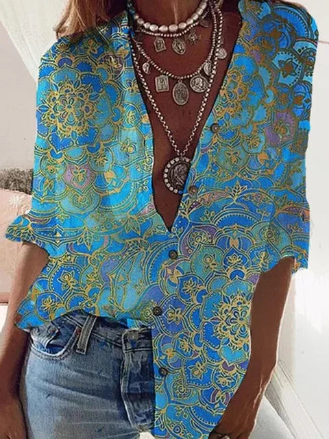 MW | Stilvolle und elegante Bluse mit Knopfleiste