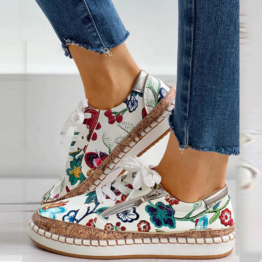 MW | Espadrille-Sneakers mit Blumendruck