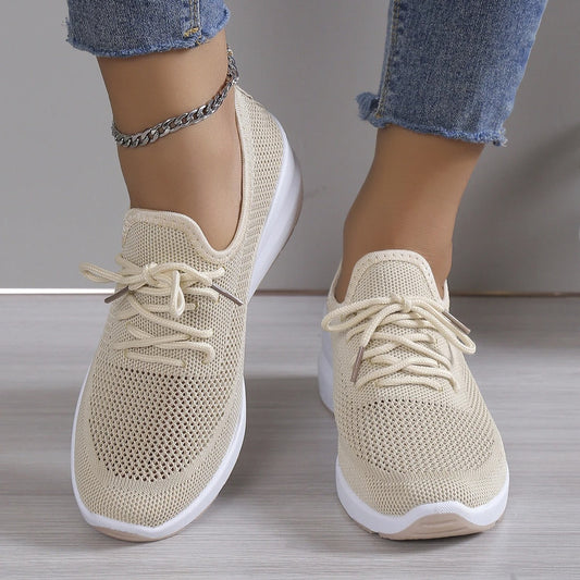 MW | Stricksneaker mit Schnürverschluss